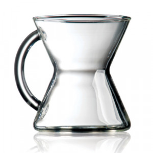 Mug en verre forme Chemex