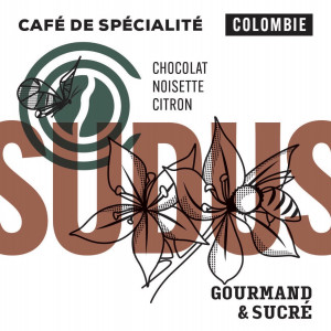 Café SUDUS, Colombie *Ephémère*
 Poids-500g Mouture-En grain