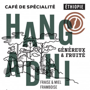 Café HANGADHI, Ethiopie *Café de forêt*
 Poids-250g Mouture-En grain