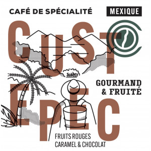 Café CUSTEPEC, Mexique
 Poids-250g Mouture-En grain