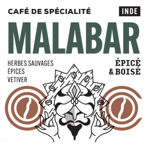 Café MALABAR, Inde
 Poids-250g Mouture-En grain