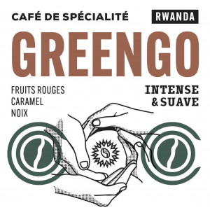 Café GREENGO, Rwanda
 Poids-250g Mouture-En grain